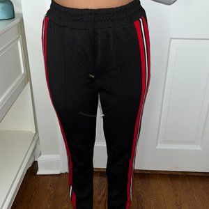 D.N.A Couture Black Satin Joggers